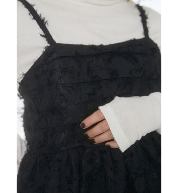 Ungrid「タックデザインジャカードキャミ」|キャミソール|