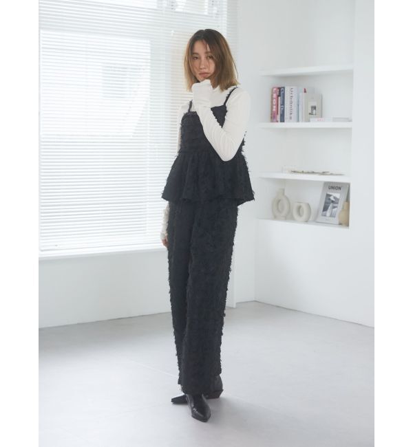 Ungrid「タックデザインジャカードキャミ」|キャミソール|