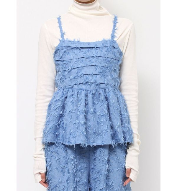 Ungrid「タックデザインジャカードキャミ」|キャミソール|