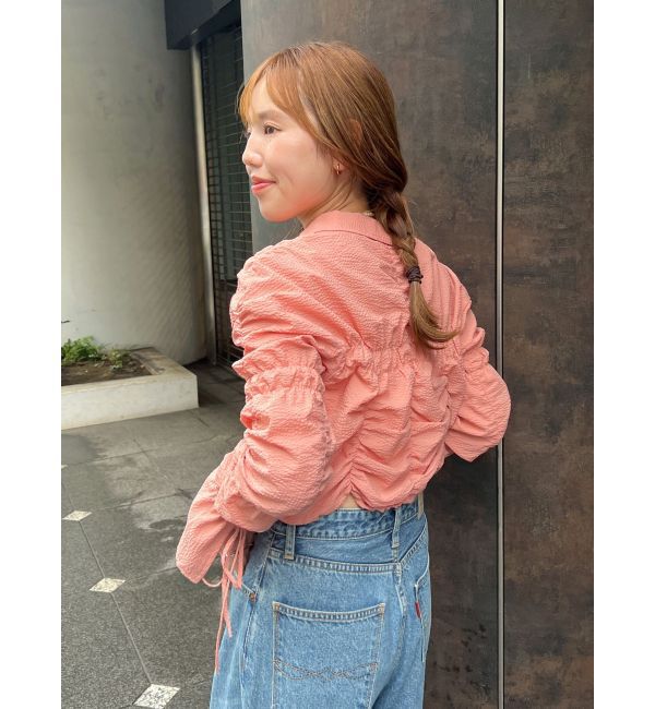 Ungrid「シャーリングデザインブラウス」|シャツ・ブラウス|