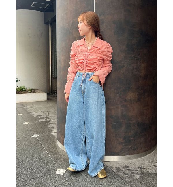 Ungrid「シャーリングデザインブラウス」|シャツ・ブラウス|