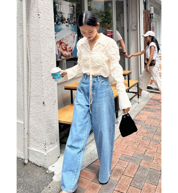 Ungrid「シャーリングデザインブラウス」|シャツ・ブラウス|