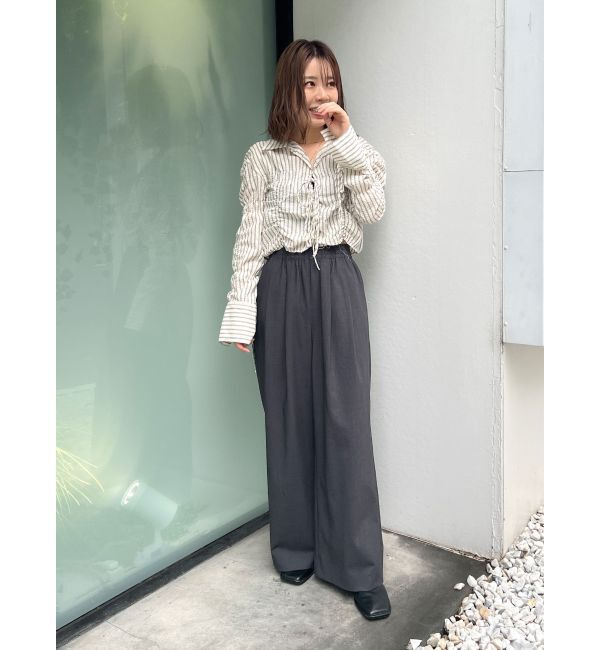 Ungrid「シャーリングデザインブラウス」|シャツ・ブラウス|