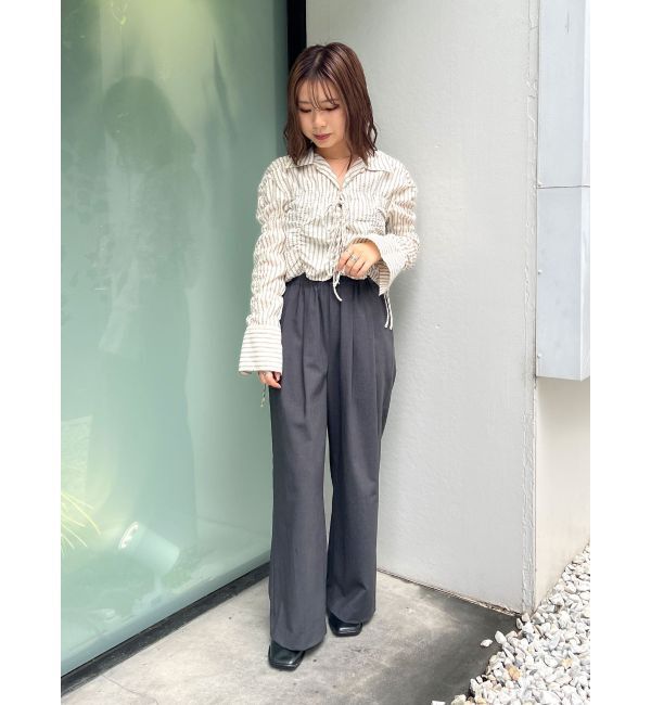 Ungrid「シャーリングデザインブラウス」|シャツ・ブラウス|