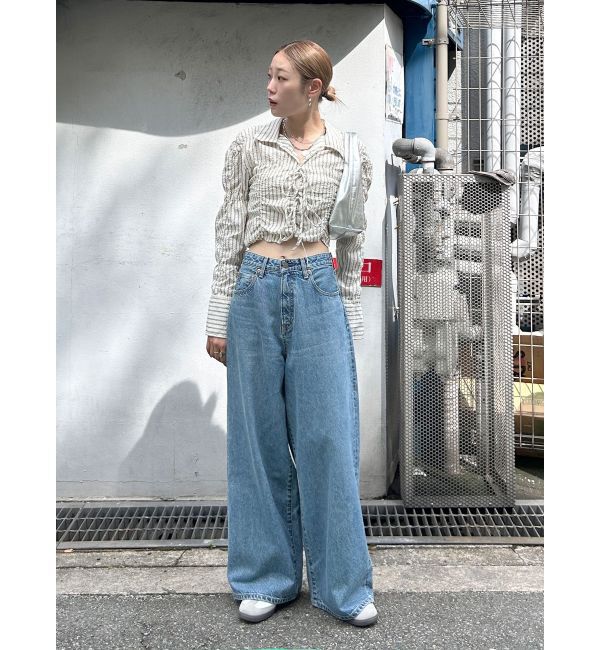 Ungrid「シャーリングデザインブラウス」|シャツ・ブラウス|