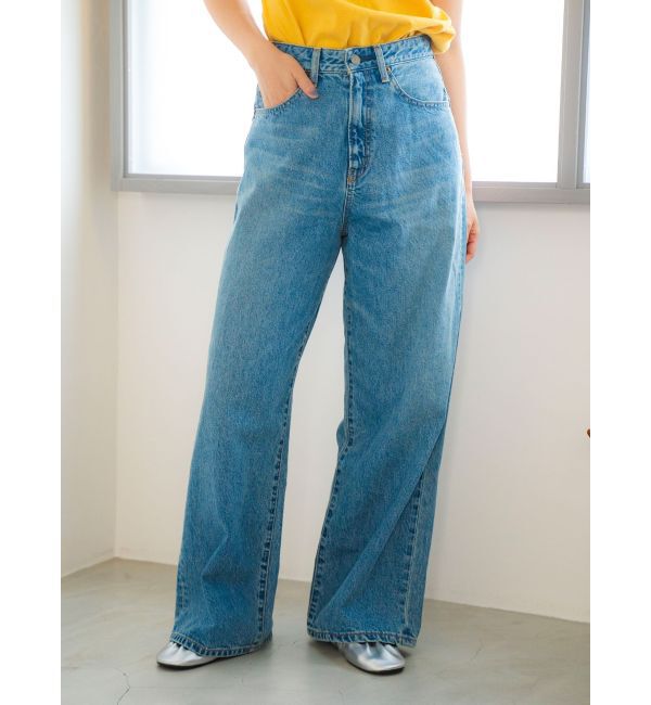 Ungrid「ヴィンテージルーズワイドデニム」|デニム|ブルー