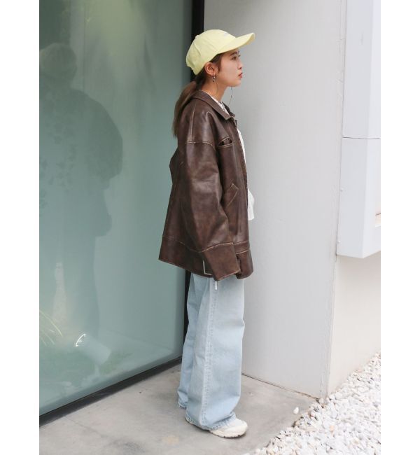 Ungrid「ヴィンテージルーズワイドデニム」|デニム|