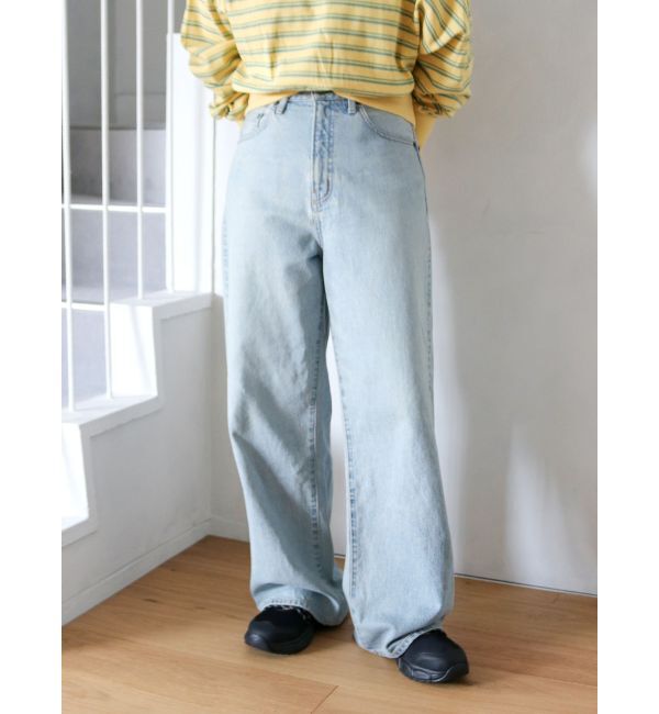 Ungrid「ヴィンテージルーズワイドデニム」|デニム|