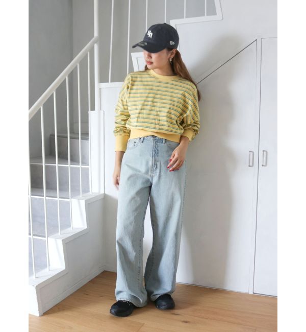 Ungrid「ヴィンテージルーズワイドデニム」|デニム|