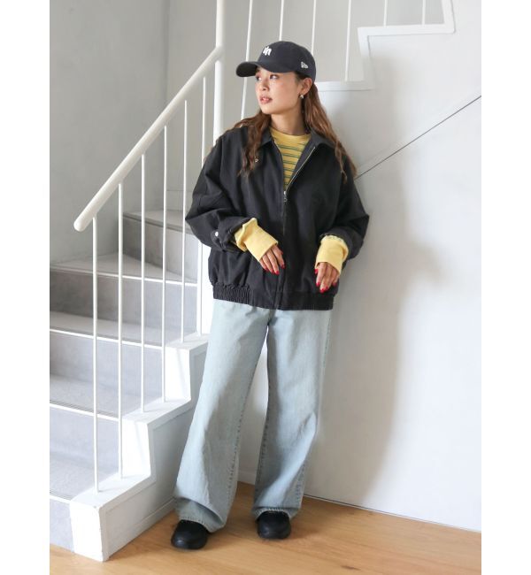 Ungrid「ヴィンテージルーズワイドデニム」|デニム|