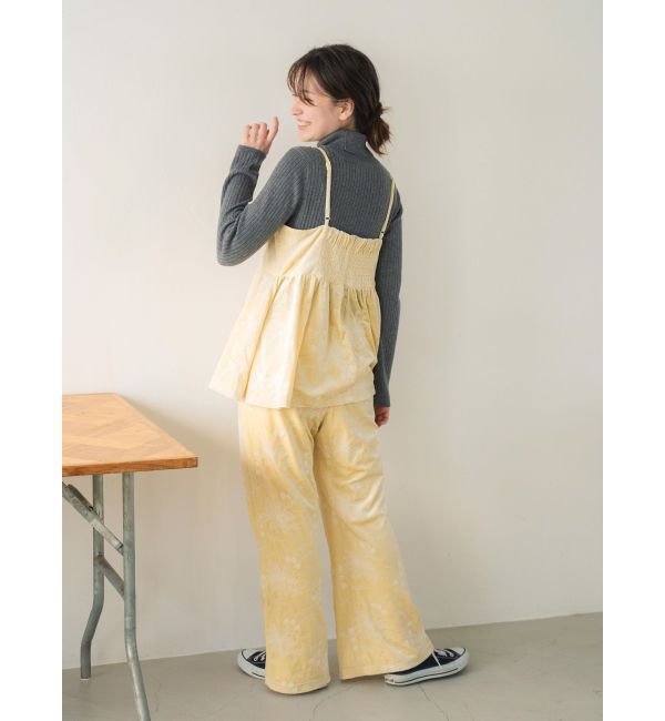 Ungrid「ベロア刺繍デザインキャミ」|キャミソール|