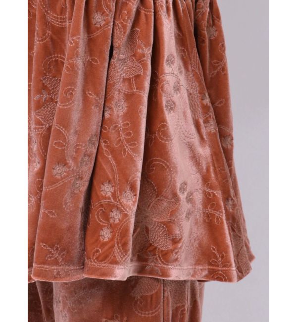 Ungrid「ベロア刺繍デザインキャミ」|キャミソール|