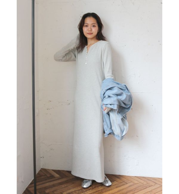 Ungrid「ヘンリーネックテレコカットワンピース」|ワンピース|