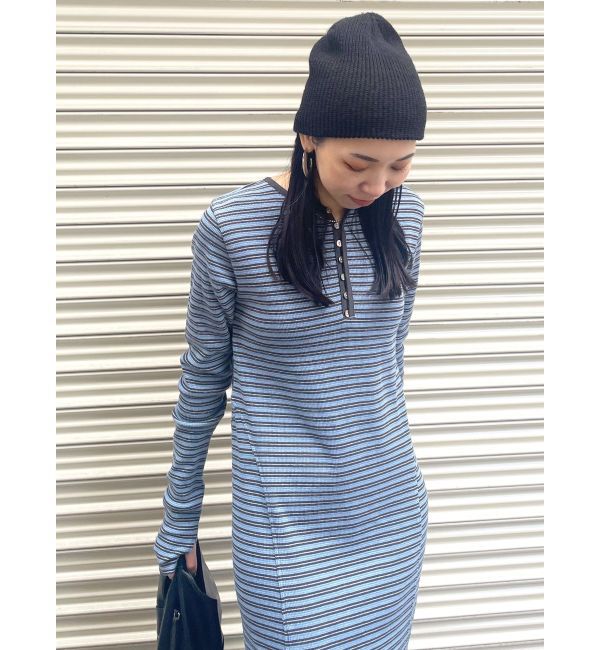 Ungrid「ヘンリーネックテレコカットワンピース」|ワンピース|