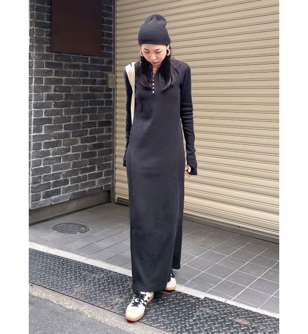 Ungrid「ヘンリーネックテレコカットワンピース」|ワンピース|