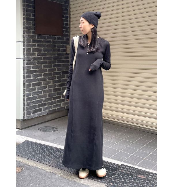 Ungrid「ヘンリーネックテレコカットワンピース」|ワンピース|