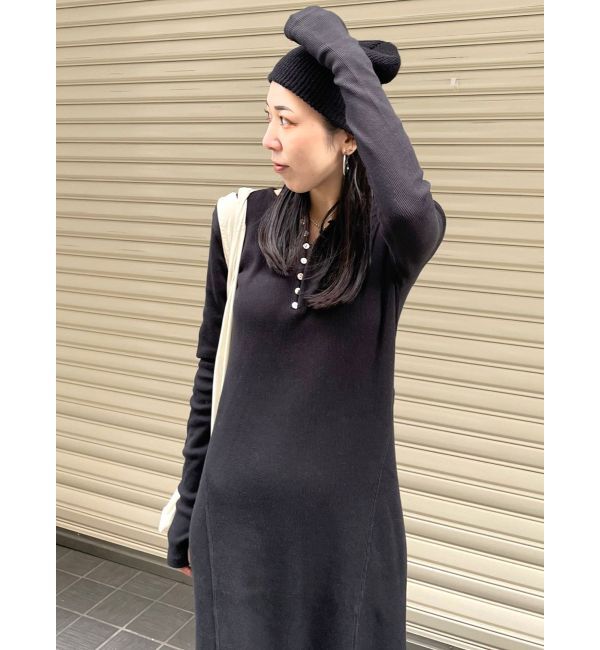 Ungrid「ヘンリーネックテレコカットワンピース」|ワンピース|