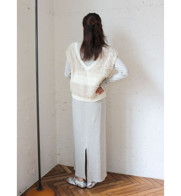 Ungrid「ヘンリーネックテレコカットワンピース」|ワンピース|