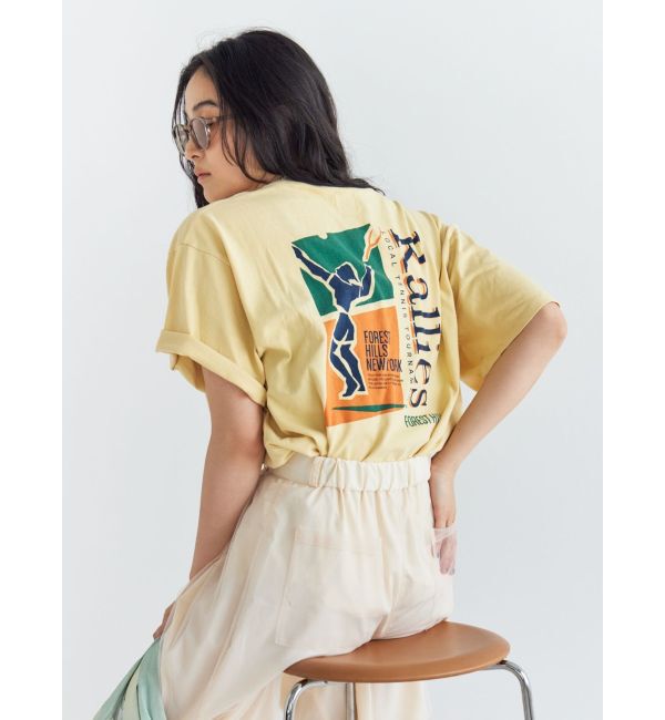 Ungrid「RalliesロゴプリントTee」|Tシャツ・カットソー|