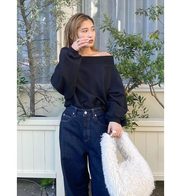 Ungrid「オフショルスウェット」|スウェット・ジャージ|