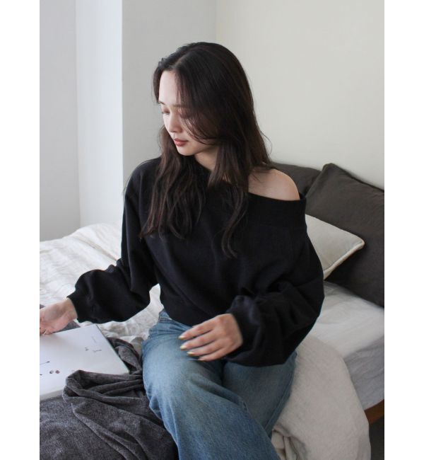 Ungrid「オフショルスウェット」|スウェット・ジャージ|