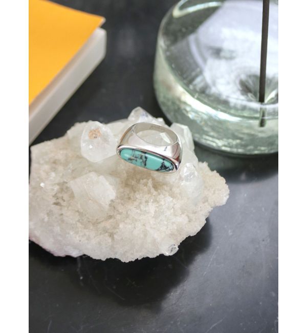 Ungrid「エリプスデザインストーンコンビリング」|リング|