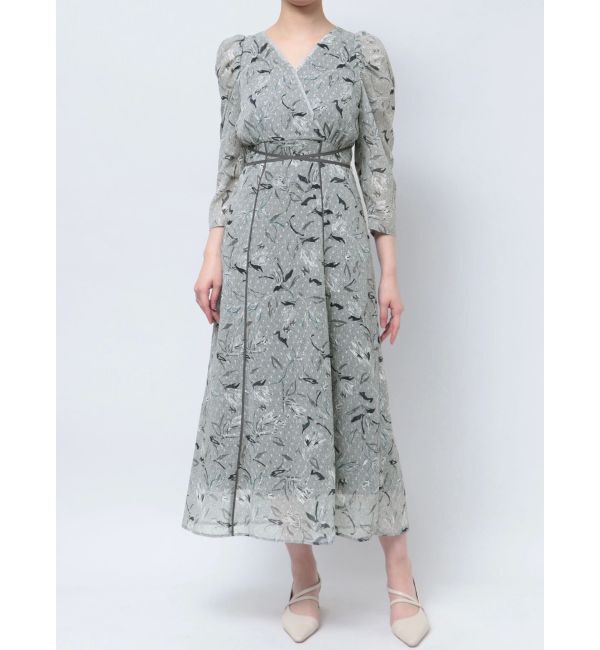 LAGUNAMOON「ペイントフラワーカシュクールワンピース」|ワンピース|