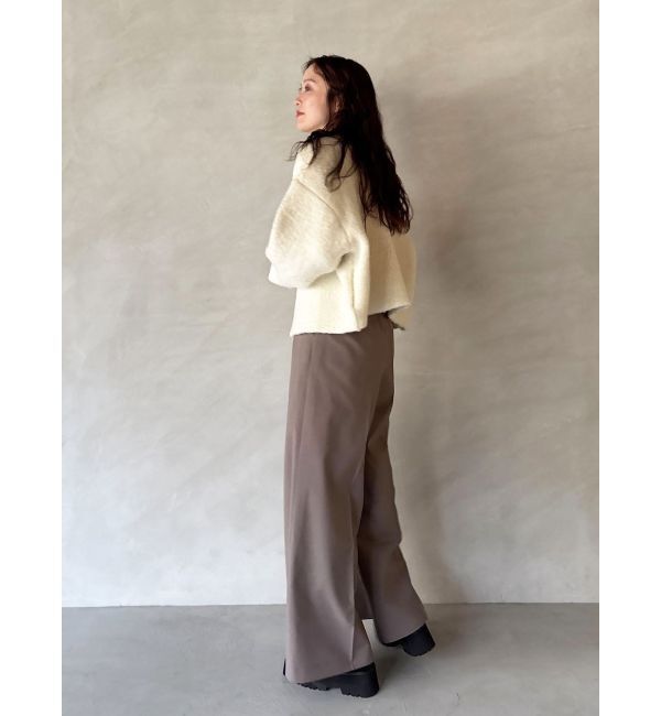 LAGUNAMOON「セッケツニットボアブルゾン」|ブルゾン・スタジャン|