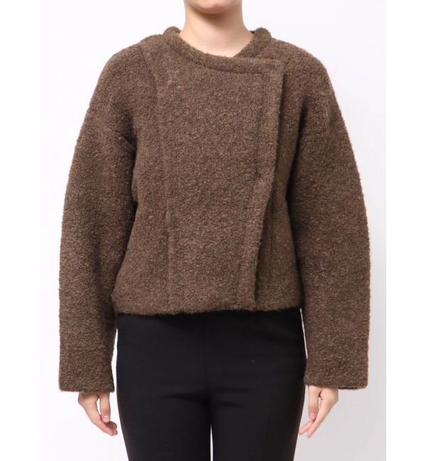 LAGUNAMOON「セッケツニットボアブルゾン」|ブルゾン・スタジャン|