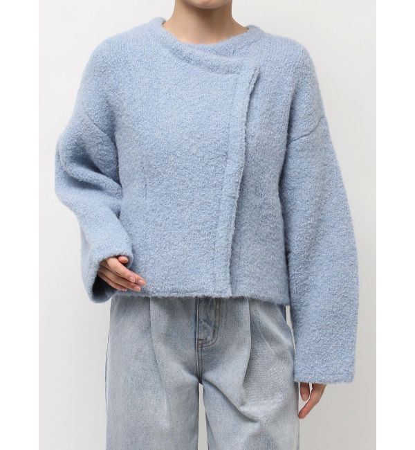 LAGUNAMOON「セッケツニットボアブルゾン」|ブルゾン・スタジャン|