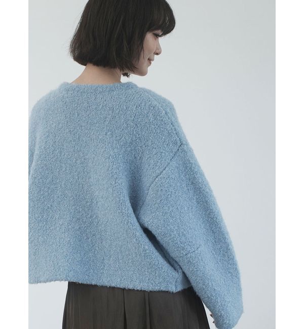 LAGUNAMOON「セッケツニットボアブルゾン」|ブルゾン・スタジャン|ブルー