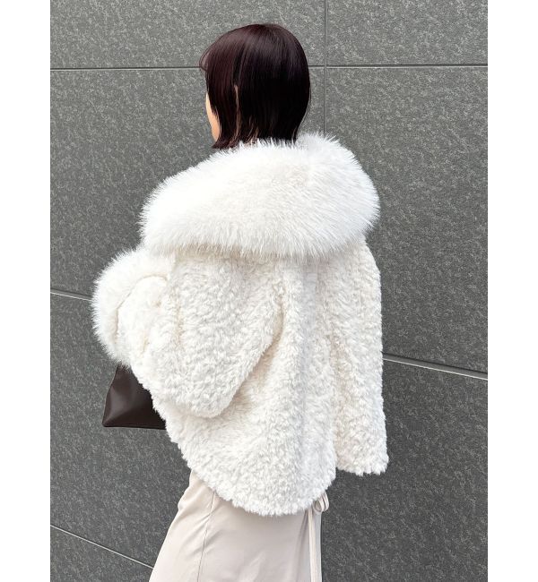 LAGUNAMOON「ビッグカラーエコファージャケット」|その他|