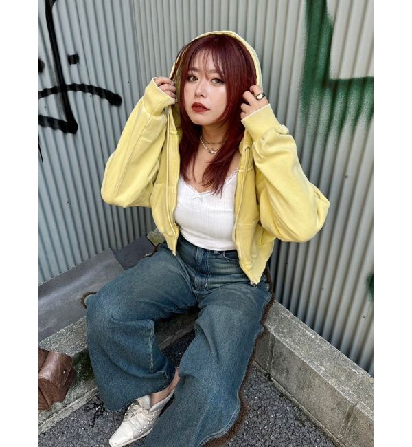 EVRIS「ボアステッチワイドデニムパンツ【セットアップ着用可能】」|デニム|