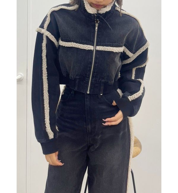 EVRIS「ボアステッチワイドデニムパンツ【セットアップ着用可能】」|デニム|