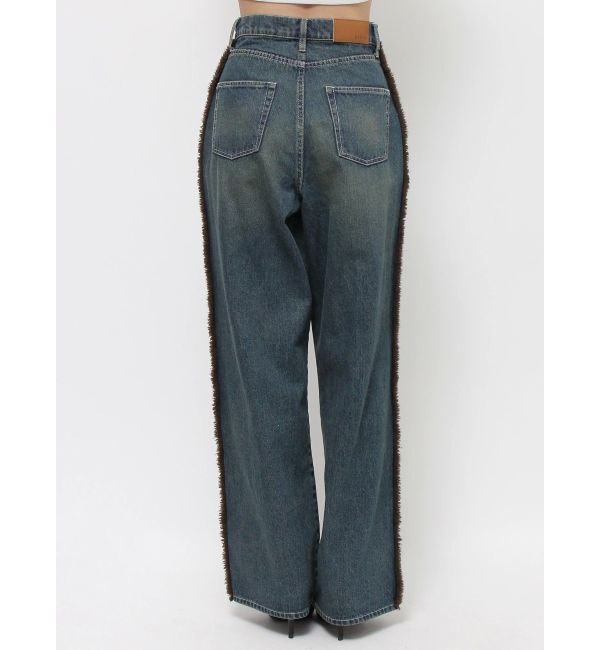 EVRIS「ボアステッチワイドデニムパンツ【セットアップ着用可能】」|デニム|