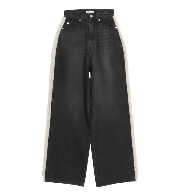 EVRIS「ボアステッチワイドデニムパンツ【セットアップ着用可能】」|デニム|