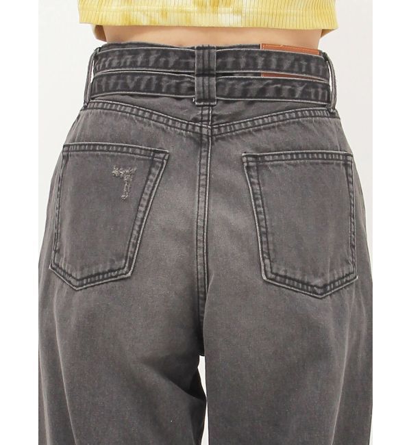 EVRIS「ウエストベルトワイドデニムパンツ」|デニム|