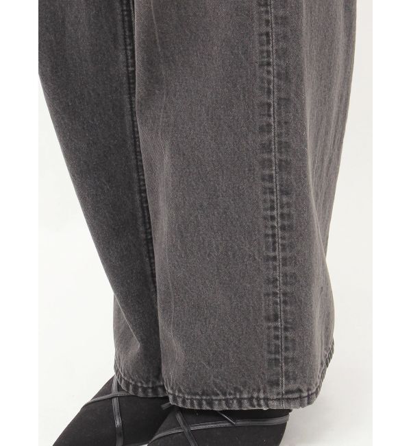 EVRIS「ウエストベルトワイドデニムパンツ」|デニム|