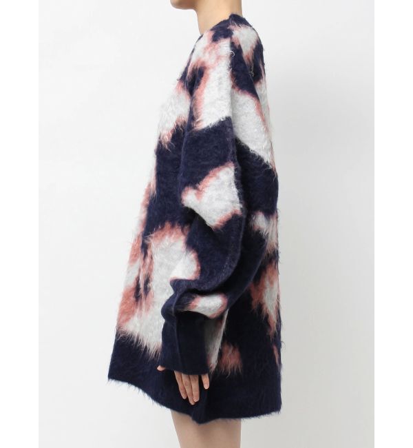 EVRIS「アニマルシャギーオーバーサイズニットトップス」|ニット・セーター|