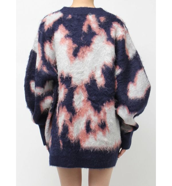 EVRIS「アニマルシャギーオーバーサイズニットトップス」|ニット・セーター|