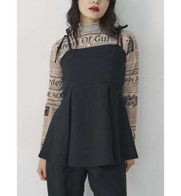 jouetie「ギンガムパターンキャミチュニック【セットアップ対応】」|キャミソール|