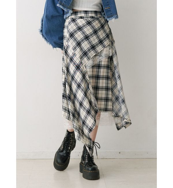 jouetie「アシメヘムスカート」|スカート|オフホワイト