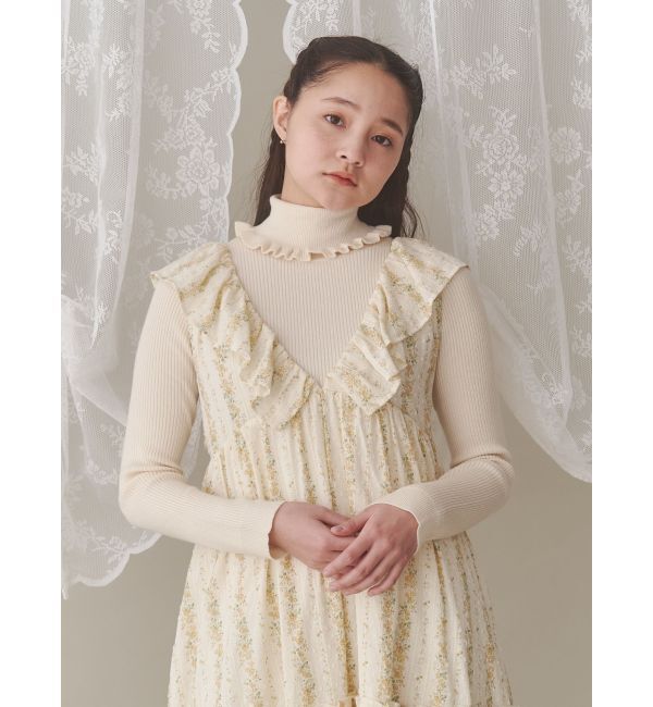 merry jenny「frillリブタートルニット」|ニット・セーター|