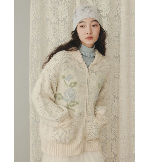 merry jenny「frillリブタートルニット」|ニット・セーター|