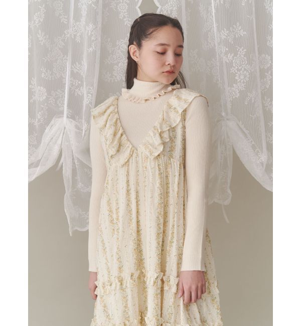 merry jenny「frillリブタートルニット」|ニット・セーター|