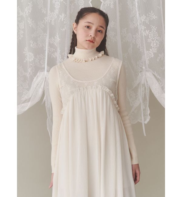 merry jenny「frillリブタートルニット」|ニット・セーター|