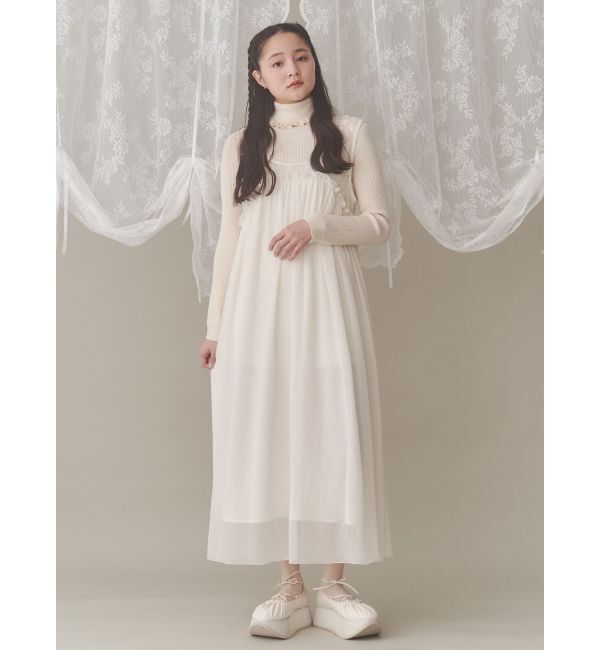 merry jenny「frillリブタートルニット」|ニット・セーター|