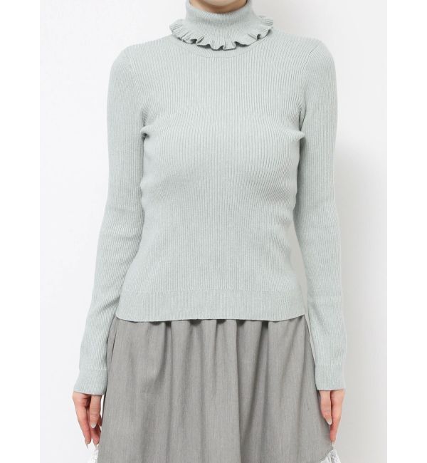 merry jenny「frillリブタートルニット」|ニット・セーター|