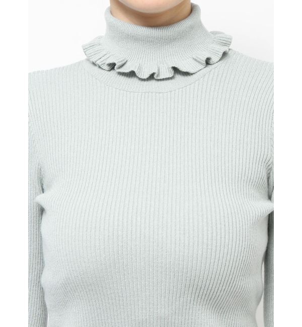 merry jenny「frillリブタートルニット」|ニット・セーター|