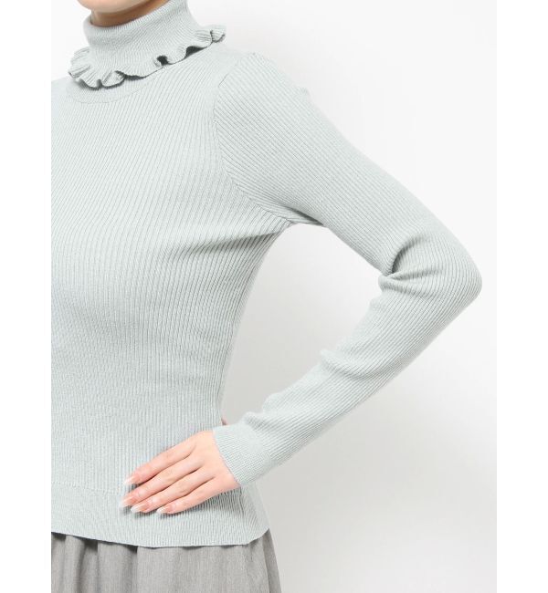 merry jenny「frillリブタートルニット」|ニット・セーター|